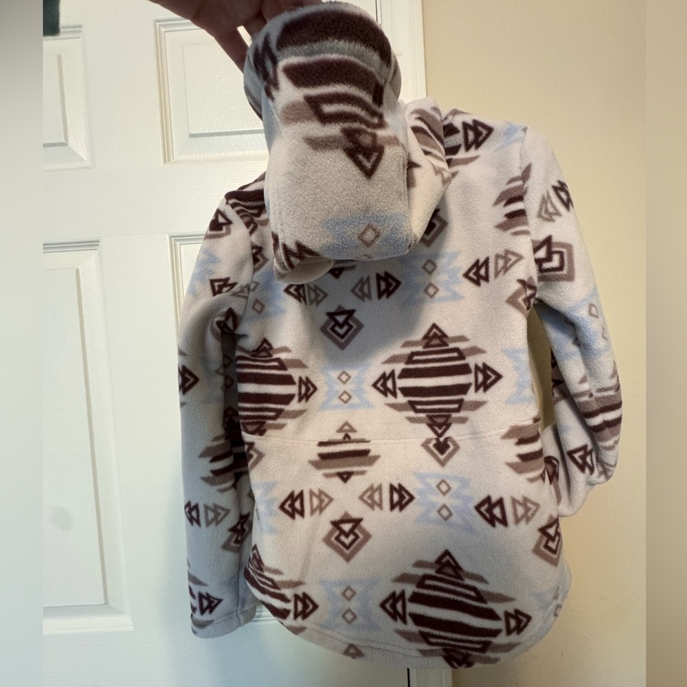 Avalanche Women's Geometric Patterned Sweater - Cream and Brown - Picture 5 of 7